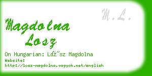 magdolna losz business card